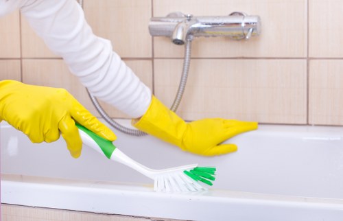 Deep cleaning a bedroom in Enfield property