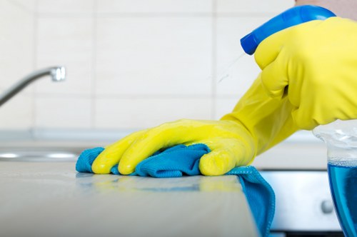 Hard floor and window cleaning illustration
