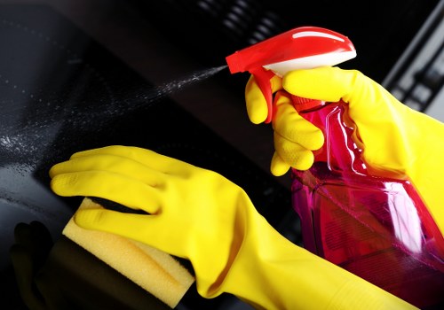 Commercial office cleaning services in Enfield for desks and shared areas